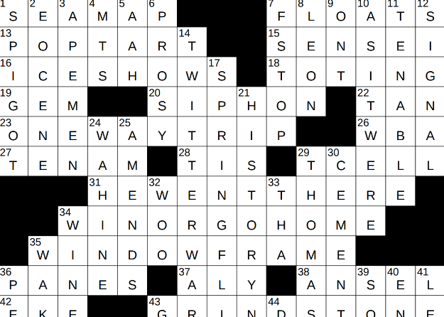 Doesn’t Blend In Crossword Clue